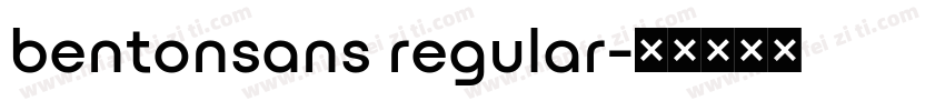 bentonsans regular字体转换